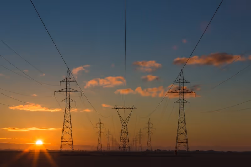 Clean, green energy and sustainability icons representing carbon footprint tracking.